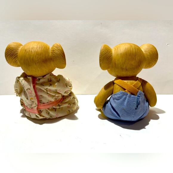 Homco vintage porcelain country mice with moveable joints - Picture 3 of 14